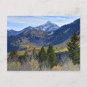アルパインループから見るカスケードピークとサンダンスの紅葉 ポストカード (正面)