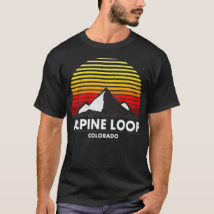 アルパインループコロラドサンセットロッキーマウンテンオフR Tシャツ