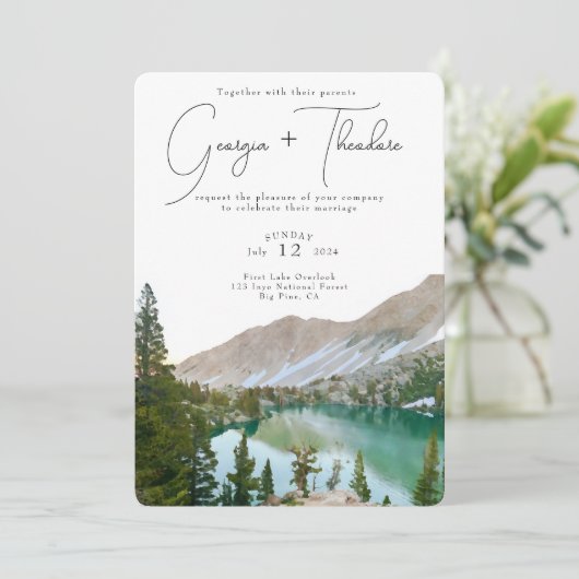 アルパインレイクマウンテン結婚ズ 招待状 (スタンド正面)
