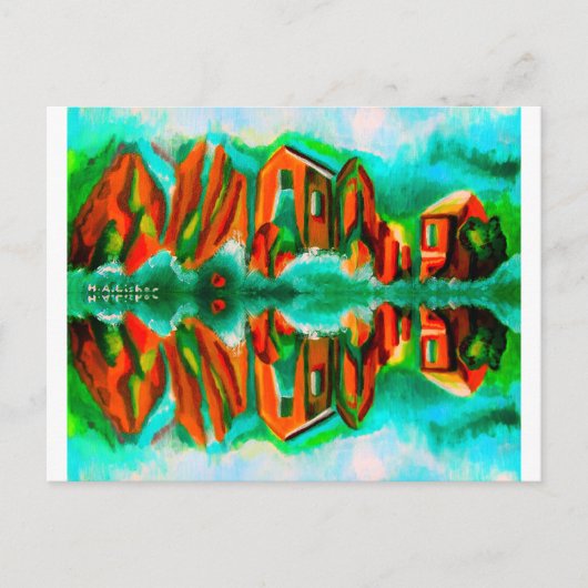 アルパイン反射アート ポストカード (正面)