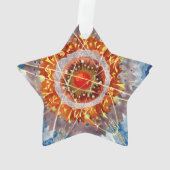 アルパイン建築の有名なアートポスター オーナメント (裏面)