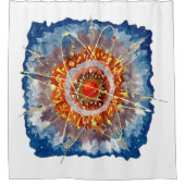 アルパイン建築の有名なアートポスター シャワーカーテン (正面)