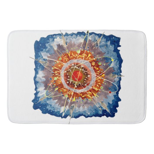 アルパイン建築の有名なアートポスター バスマット (正面)