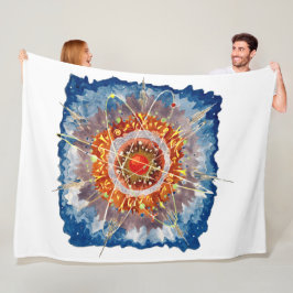 アルパイン建築の有名なアートポスター フリースブランケット