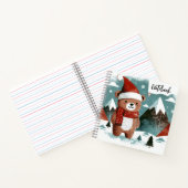 アルパイン応援- Santa Bear in a Snowy Wonderland ノートブック (内部)