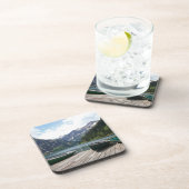 アルパイン湖とボートの写真 コースター (右側)