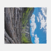 アルパイン湖 フリースブランケット (正面(横))