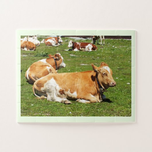 アルパイン牛 ジグソーパズル (横)