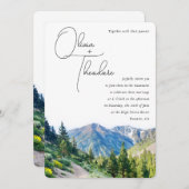 アルパイン結婚山脈 招待状 (正面/裏面)