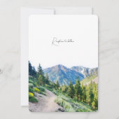 アルパイン結婚山脈 招待状 (裏面)