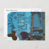 アルパイン、TXウェルカムサイン ポストカード (正面/裏面)