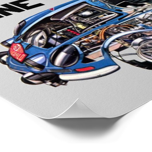 アルパインA110 ポスター (角)