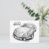 アルパインA110 ポストカード (スタンド正面)