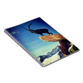 アルパインIbex像スパイラルフォトノートブック ノートブック (右側)