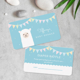 アルパエレガントカラマ男の子の赤ちゃんシャワーおむつラッフル エンクロージャーカード