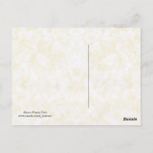 アルパカおもしろい顔 ポストカード (裏面)