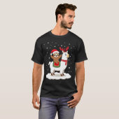 アルパカとスローのクリスマス Tシャツ (正面フル)