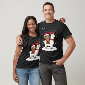 アルパカとスローのクリスマス Tシャツ (ユニセックス)
