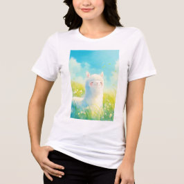 アルパカと語る春のささやき トライブレンドＴシャツ