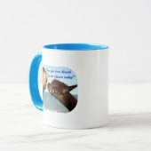 "アルパカによって接吻されて! "マグ マグカップ (正面左)