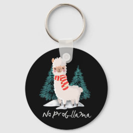 アルパカにプロブラマクリスマス最高のギフトは無い キーホルダー