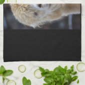 アルパカのかわいい顔 キッチンタオル (折り畳み)