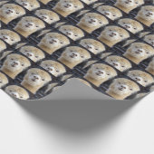 アルパカのかわいい顔 ラッピングペーパー (角)