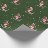 アルパカのクリスマスの包装紙 ラッピングペーパー (角)