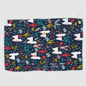 アルパカのゴルフタオル ゴルフタオル (横)