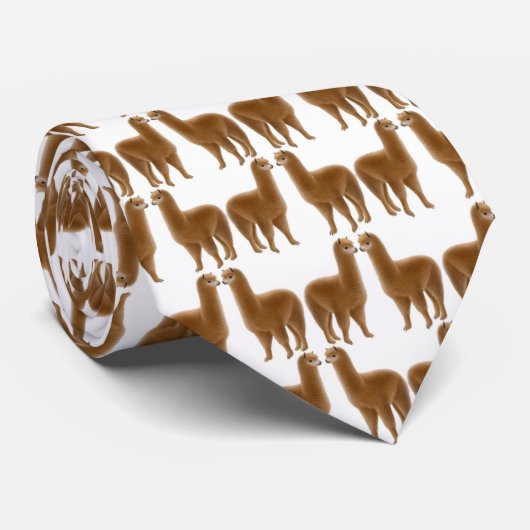 アルパカのタイ ネクタイ (ロール)