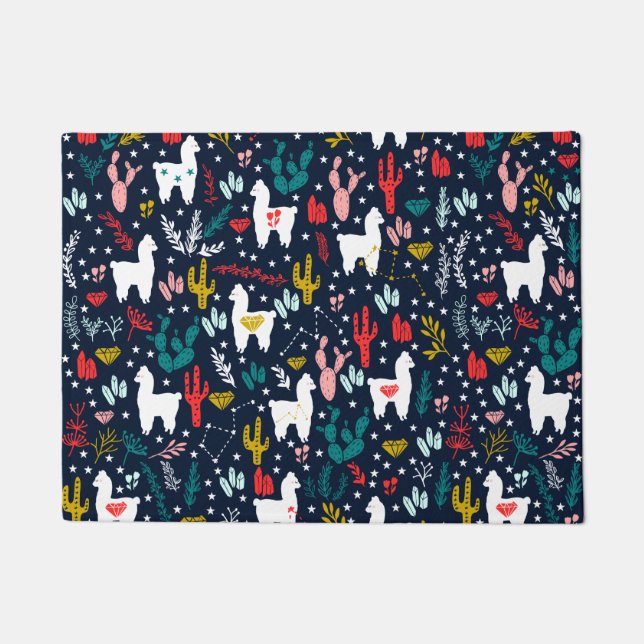 アルパカのドア・マット ドアマット (正面)