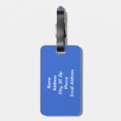 アルパカのバッグ ラゲッジタグ (裏面縦)