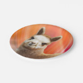 アルパカのパーティーのハッピーバースデー7インチの紙皿 ペーパープレート (アングル)