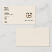 アルパカのブリーダーの名刺 名刺 (正面/裏面)