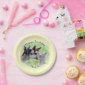 アルパカのベビーの誕生日7インチの紙皿 ペーパープレート (パーティー)