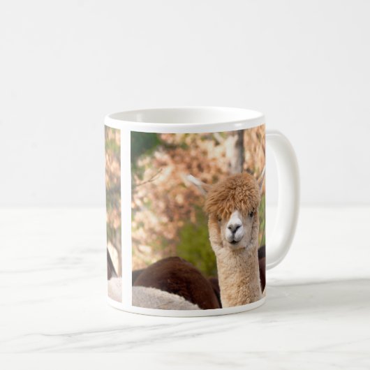 アルパカのマグの美女 コーヒーマグカップ (正面右)