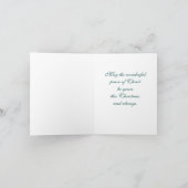 アルパカの冬夜クリスマスカード シーズンカード (内部)