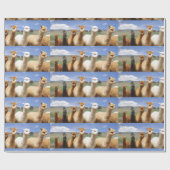 アルパカの包装紙 ラッピングペーパー (フラット)