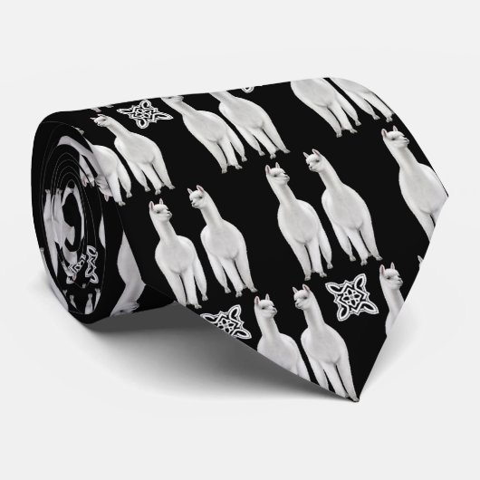 アルパカの友人のタイ ネクタイ (ロール)