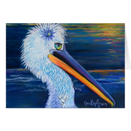 アルパカの友人-ペチュニアのメッセージカード (正面横)