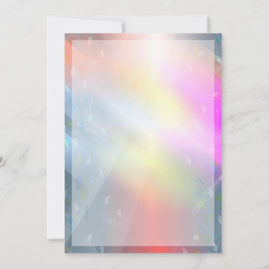 アルパカの女の赤ちゃんの第1バースデーパーティ招待状 招待状 (裏面)