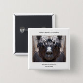 アルパカの広告宣伝の部分 缶バッジ (正面&裏面)