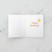 アルパカの微笑の誕生日カード カード (内部)