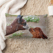 アルパカの枕 ランバークッション (ブランケット)