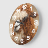 アルパカの柱時計 ラージ壁時計 (傾斜)