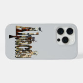 アルパカの絵のロゴ アルパカ付き iPhoneケース (裏面横)