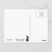 アルパカの若者 ポストカード (裏面)