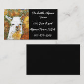 アルパカの農場 名刺 (正面/裏面)