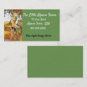 アルパカの農場 名刺 (正面/裏面)