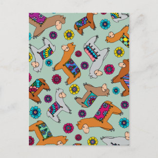 アルパカの郵便はがき ポストカード